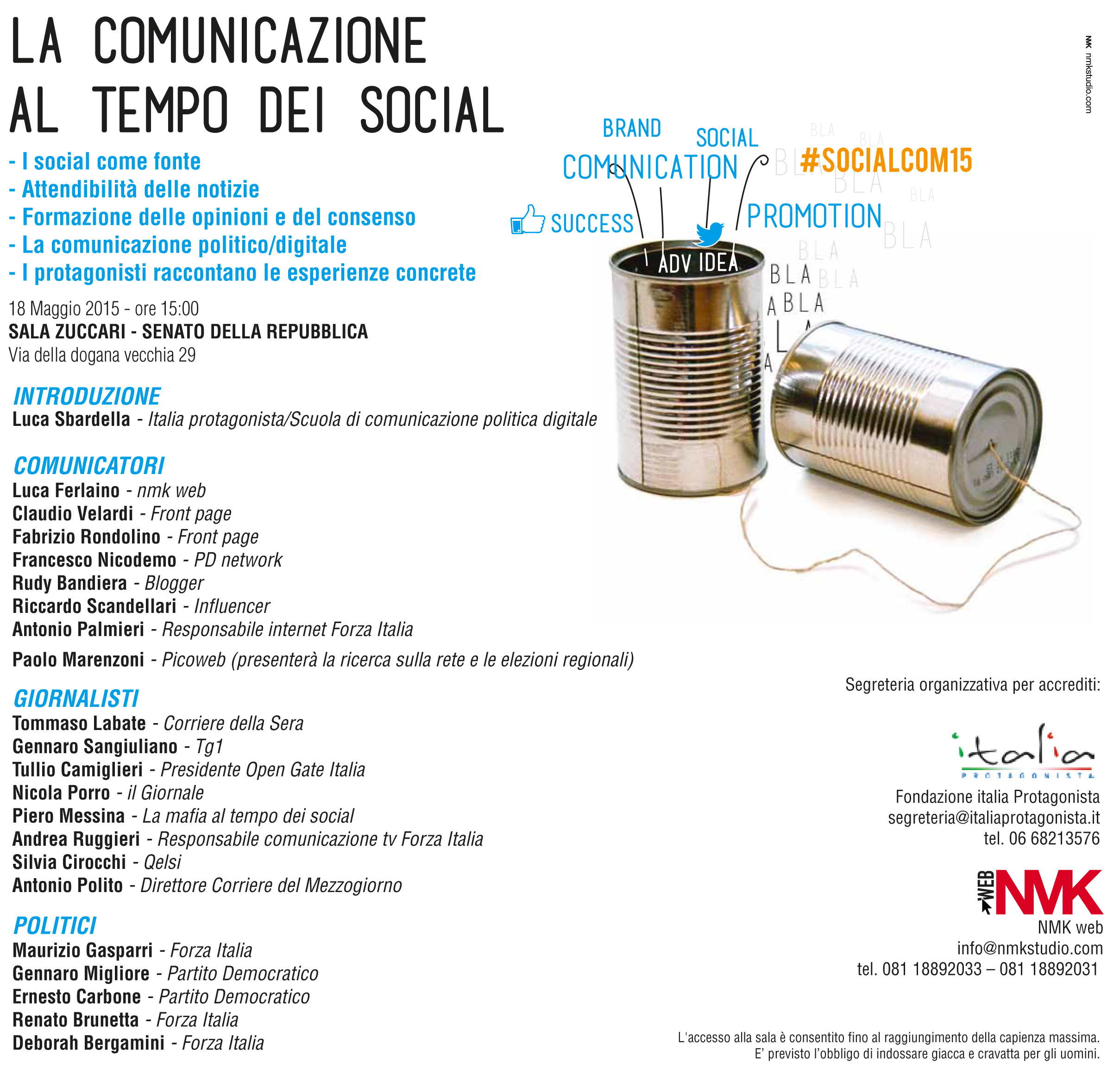 #socialcom15 LA COMUNICAZIONE AL TEMPO DEI SOCIAL