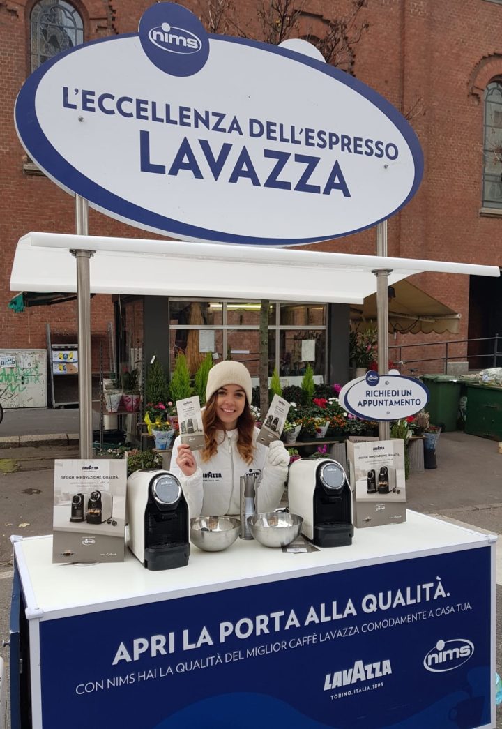 NIMS LAVAZZA presente nei migliori mercati rionali di Milano con un progetto firmato NMK